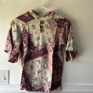 AND keyhole top with bell sleeves